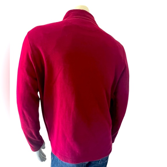 Bugatchi mens cotton quarter zip in size medium soft bodyvand quilted accent - Picture 3 of 6